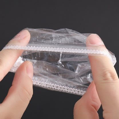 100pcs /Pack Ears Disposable Waterproof Earmuffs Hair Dyeing Bathing Beauty Waterproof Earmuffs, Earmuffs