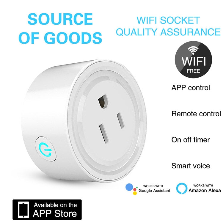 Tuya Smart App Wifi Smart Socket Phone Remote Timing Voice Switch Supports Alexa