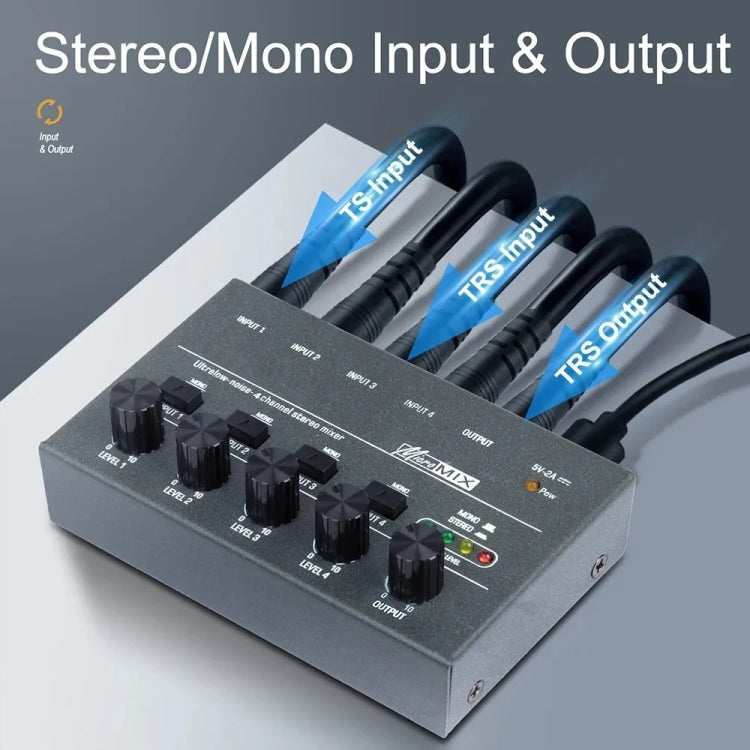 With Single Channel Stereo Switching Mini Signal Hybrid Small Audio