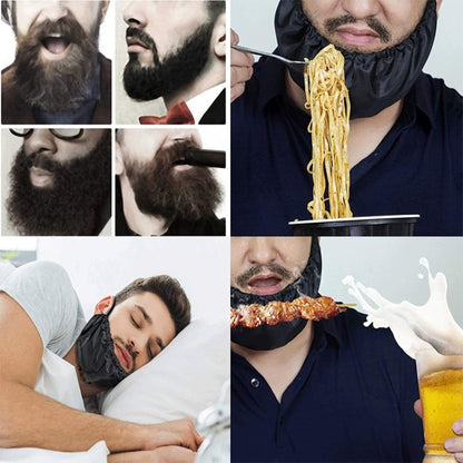 Men Beard Cover Oil and Stain Resistant Beard Pouch, Beard Cover