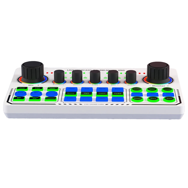 X50 Bluetooth RGB LED Live Sound Card With OTG Port Interface