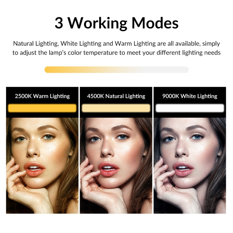 APEXEL APL-FL06 Portable Square Strip Live Video Conferencing Fill Light