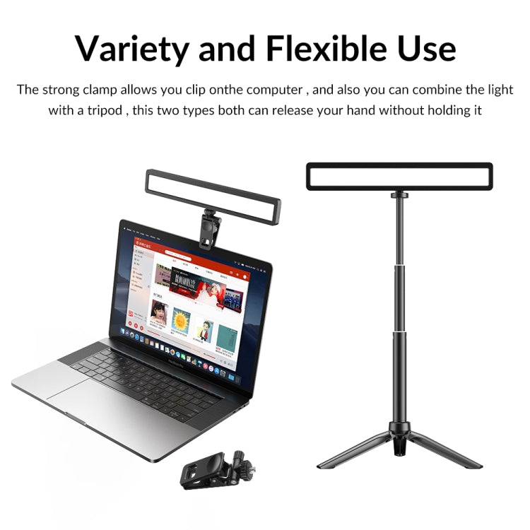 APEXEL APL-FL06 Portable Square Strip Live Video Conferencing Fill Light