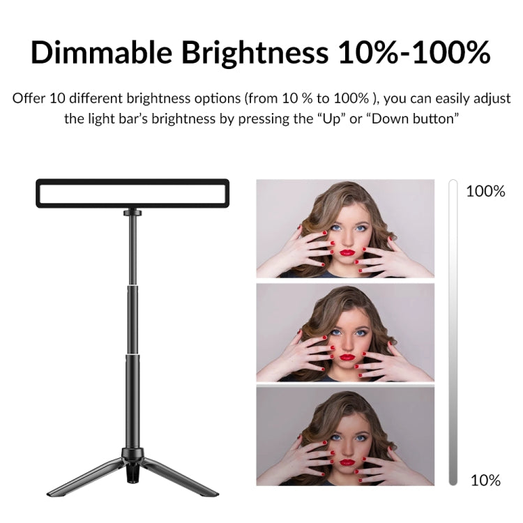 APEXEL APL-FL06 Portable Square Strip Live Video Conferencing Fill Light