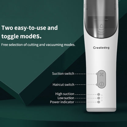 Electric Waterproof Hairdresser Children Low Noise Rechargeable Push Clipper, Suction Upgrade Version White