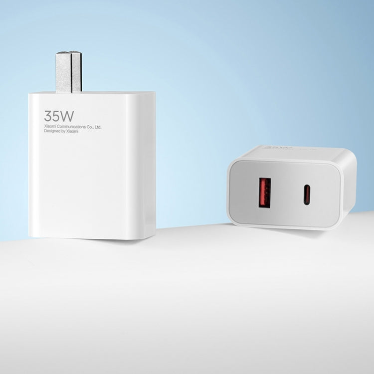 Original Xiaomi 35W USB-C+USB-A Fast Charge Portable Dual Port Charger(1C+1A), US Plug
