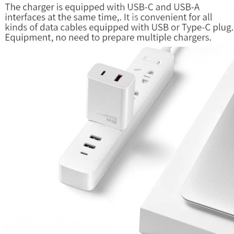 Original Xiaomi 35W USB-C+USB-A Fast Charge Portable Dual Port Charger(1C+1A), US Plug