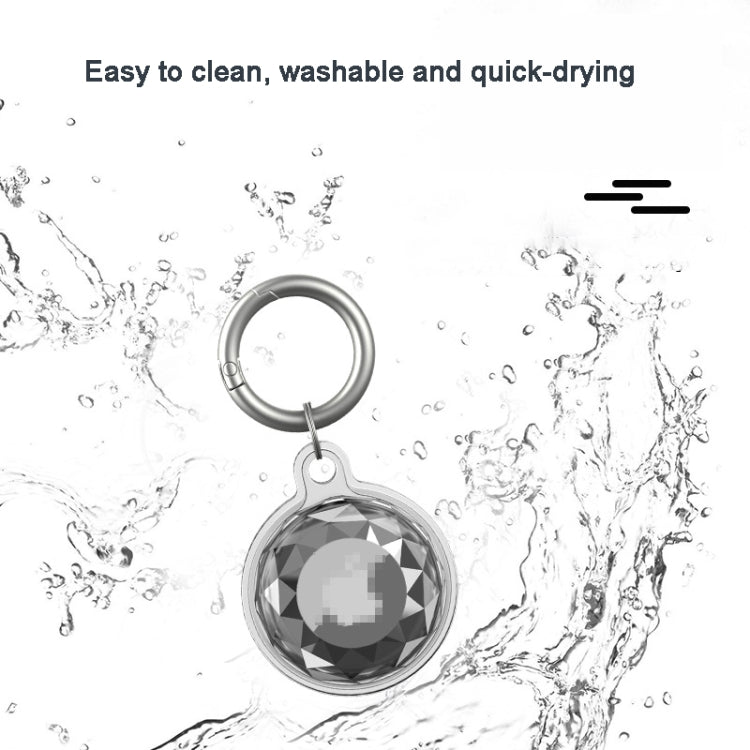 For AirTag Locator Protective Case Keychain TPU All Inclusive Waterproof Cover
