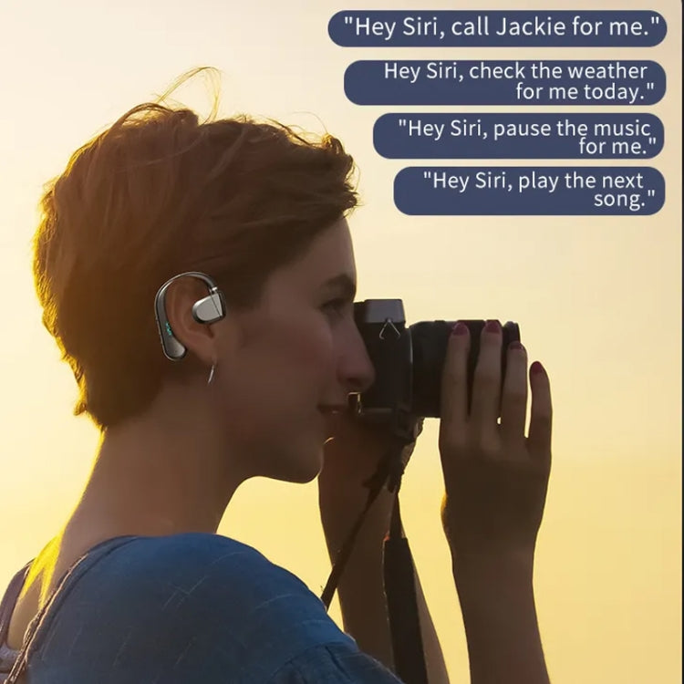 T50 Bluetooth 5.3 Wireless Headphone Single Ear Digital Display Stereo Earbuds