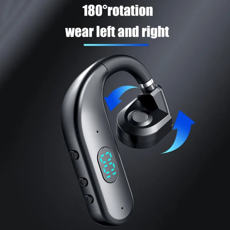 T50 Bluetooth 5.3 Wireless Headphone Single Ear Digital Display Stereo Earbuds