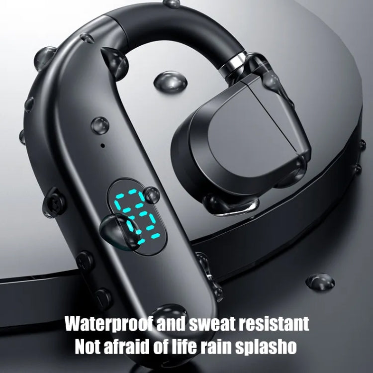 T50 Bluetooth 5.3 Wireless Headphone Single Ear Digital Display Stereo Earbuds