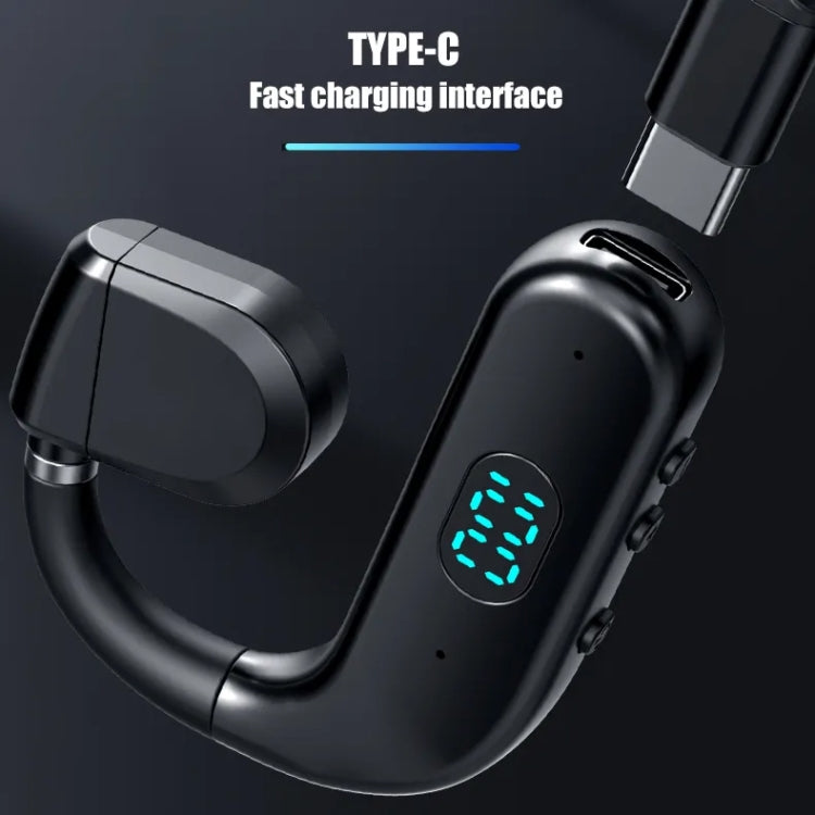 T50 Bluetooth 5.3 Wireless Headphone Single Ear Digital Display Stereo Earbuds