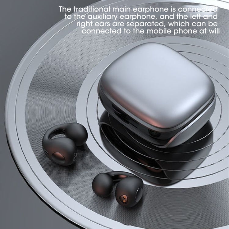 JX80 TWS Wireless Bone Conduction Clip-On Ear Noise Reduction Bluetooth Headset