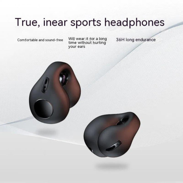 JX80 TWS Wireless Bone Conduction Clip-On Ear Noise Reduction Bluetooth Headset