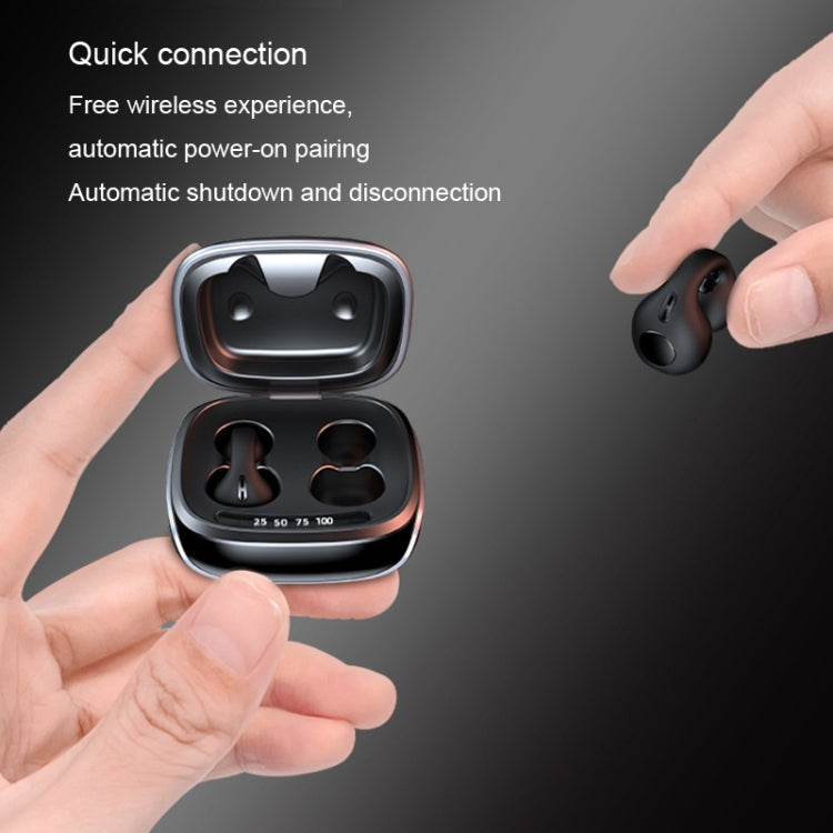 JX80 TWS Wireless Bone Conduction Clip-On Ear Noise Reduction Bluetooth Headset