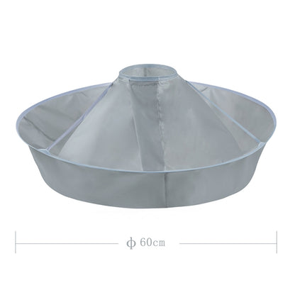 PE Material Haircut Cape 60cm Umbrella Design Salon Hairdressing Cloak For Hair Dye Perm, PE