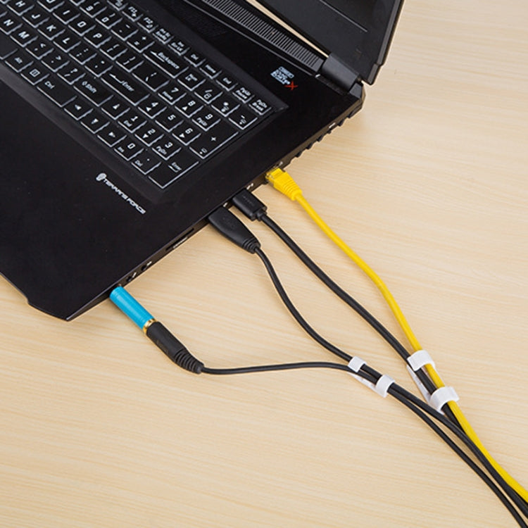 20pcs /Set Medium Self-Adhesive Cable Organizer Clip Network Cord Fixed Storage Clamp