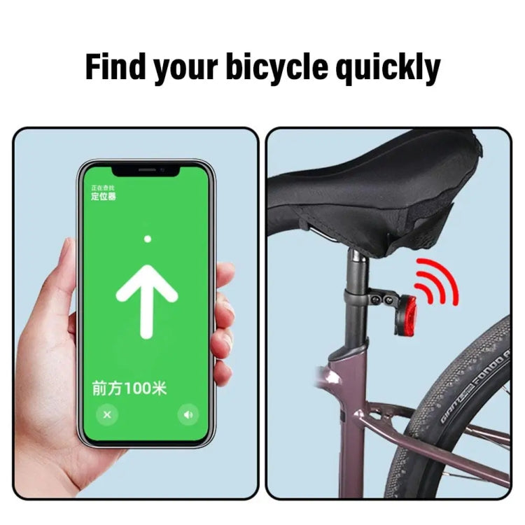 For Airtag Hidden Reflective Tail Light Bicycle Mount