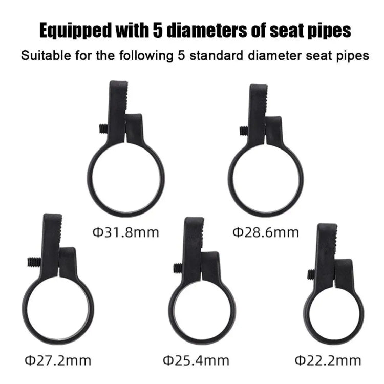 For Airtag Hidden Reflective Tail Light Bicycle Mount