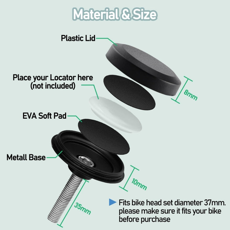 For AirTag Tracker Case Bicycle Hidden Headset Mount Anti-Theft Bike Locator Bracket Holder