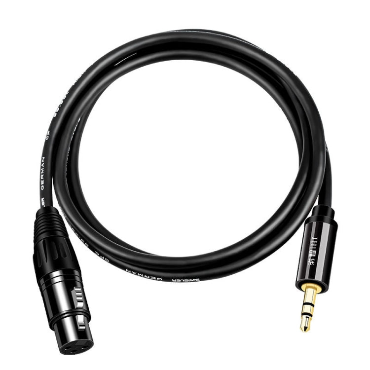 JINGHUA 3.5mm Male To XLR Female Microphone Cable Computer Mixer Audio Cable