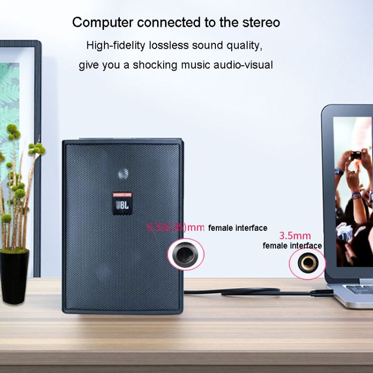 JINGHUA 3.5mm To 6.5mm Audio Cable Amplifier Guitar 6.35mm Cable