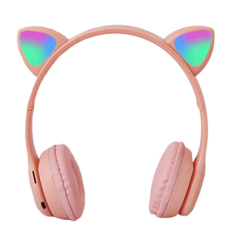P47M LED Light-emitting Cat Ears Gaming Bluetooth Wireless Headset