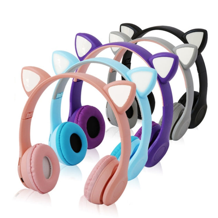 P47M LED Light-emitting Cat Ears Gaming Bluetooth Wireless Headset