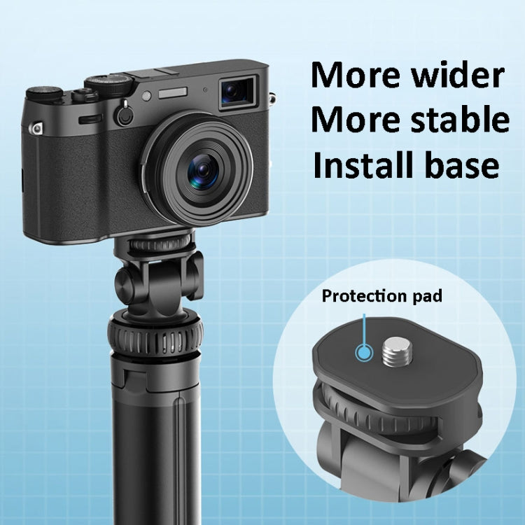 2m Metal Tripod Selfie Stick With 4 Expansion Interfaces for Phone Camera