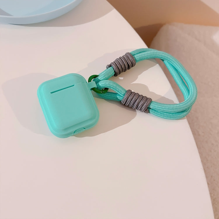 Dopamine Contrast Color Silicone Earphone Cover With Hand Strap