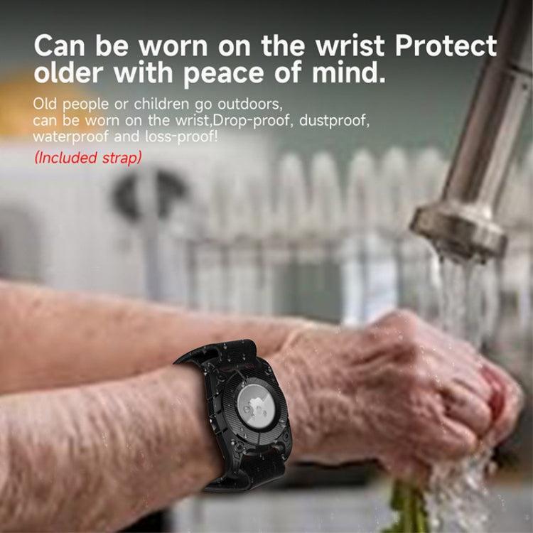 For Airtag Watch Band IP67 Grade Waterproof Case With Paste Bracelet