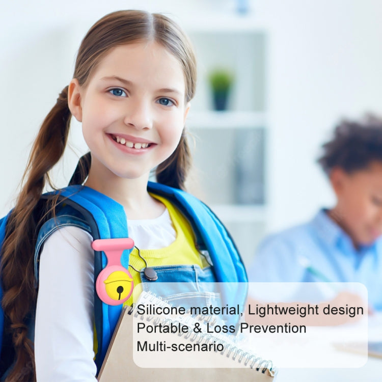 For AirTag 2pcs Silicone Protective Case Kids Brooch Snap Cartoon Locator Case