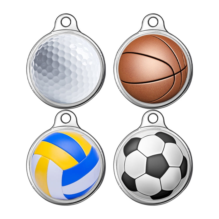 For Airtag Transparent TPU Painted Pattern Tracker Anti-fall Protective Case