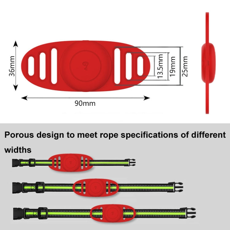 For Airtag Binaural Cover Waterproof Tracker Case Pet Collar Locator Silicone Cover