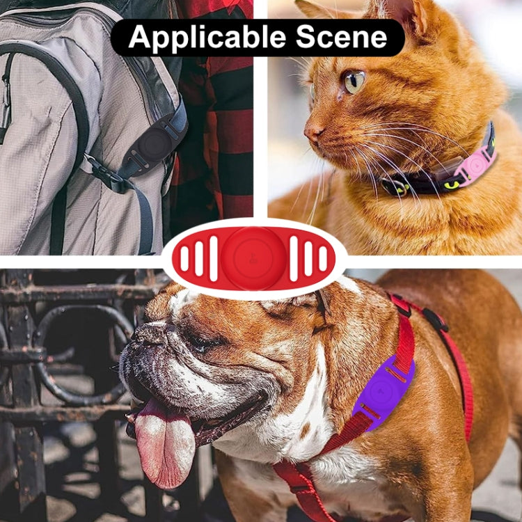 For Airtag Binaural Cover Waterproof Tracker Case Pet Collar Locator Silicone Cover