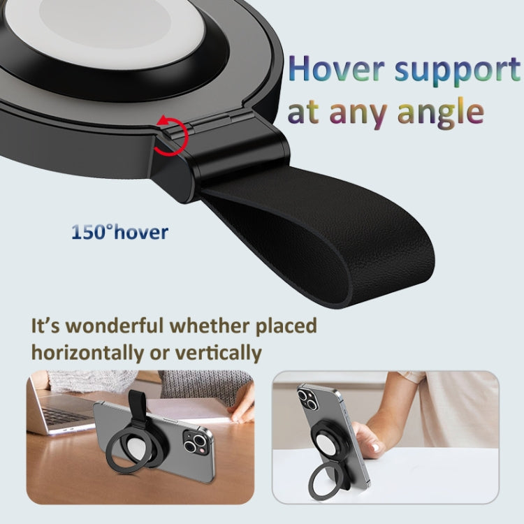 3 In 1 Magnetic Wireless Charger Mobile Phone Ring Holder
