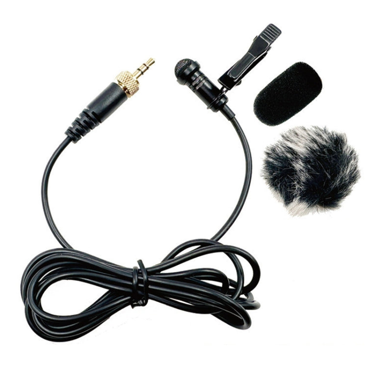 3.5mm Straight Internal Thread Plug Wireless Transmitting Lavalier Microphone