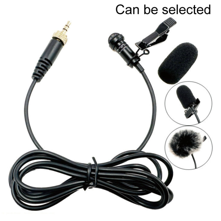 3.5mm Straight Internal Thread Plug Wireless Transmitting Lavalier Microphone