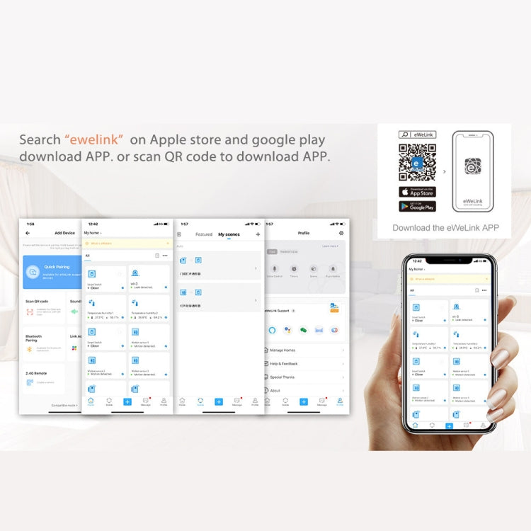 Ewelink Whole House Smart Home ZigBee Wireless Gateway with SONOFF Gateway Devices