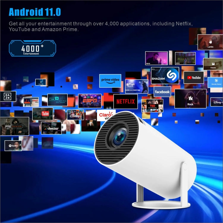 HY300 PRO Smart Projector Android 11.0 System 160 Lumen Portable Projector