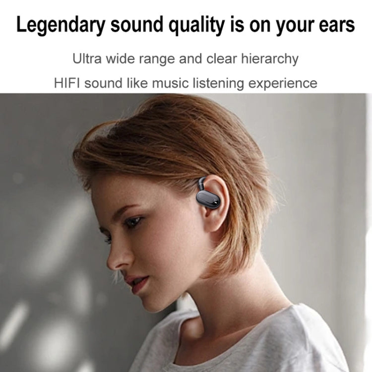 Hanger Type Stereo Outside Sound Bluetooth Earphones With Charging Bin