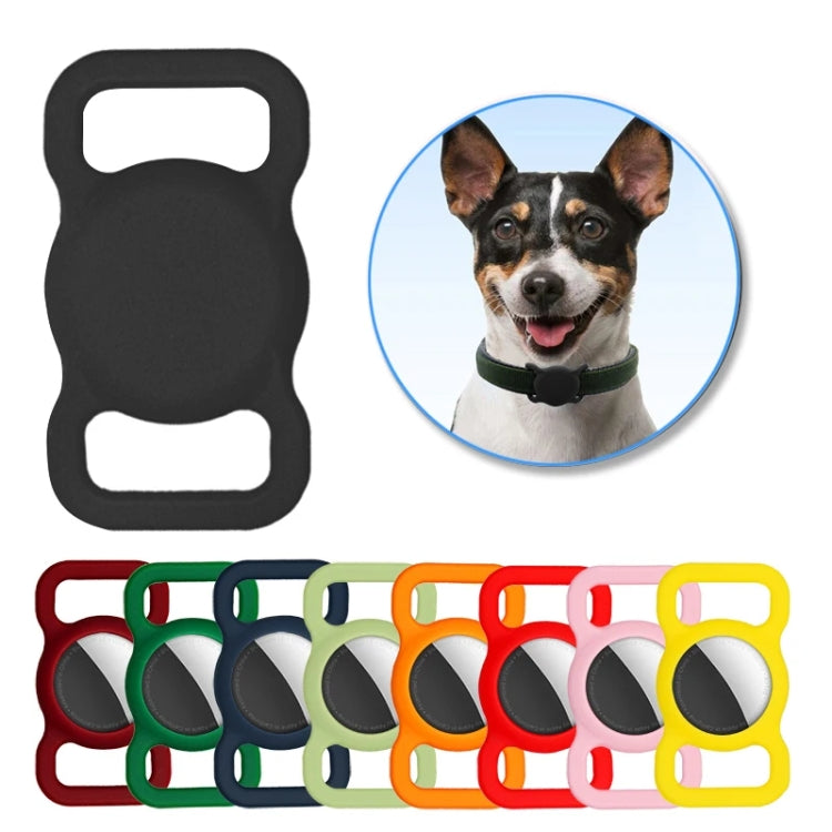 For Airtag Pet Collar Tracker Silicone Case Dog Anti-lost Device Protective Cover
