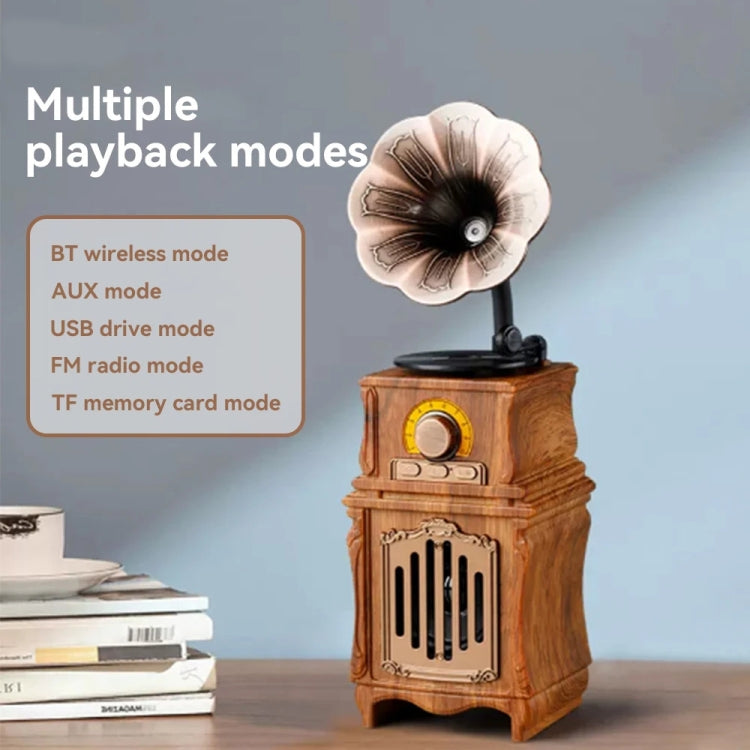 AS31 Retro Bluetooth 5.3 Speaker Radio Classic Gramophone Design Room Vintage Decor