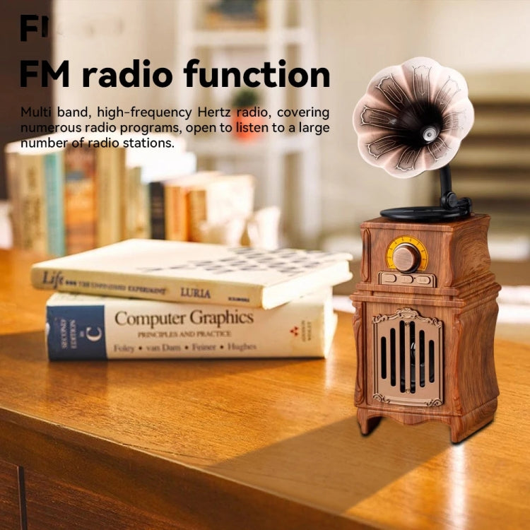 AS31 Retro Bluetooth 5.3 Speaker Radio Classic Gramophone Design Room Vintage Decor
