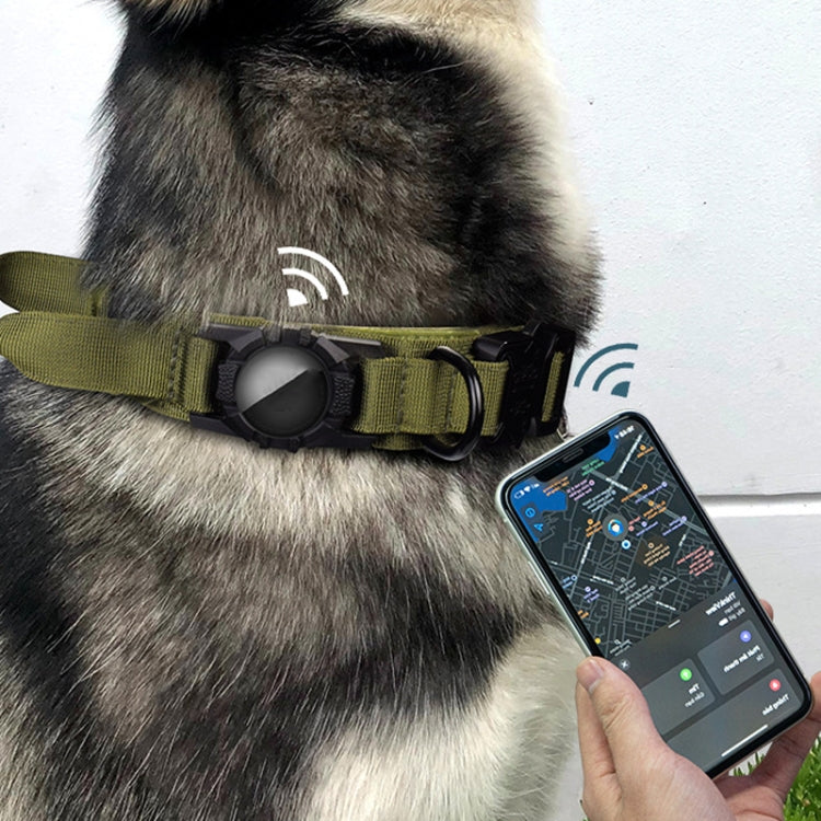 For AirTag Locator Nylon Adjustable Anti-Breakaway Collar