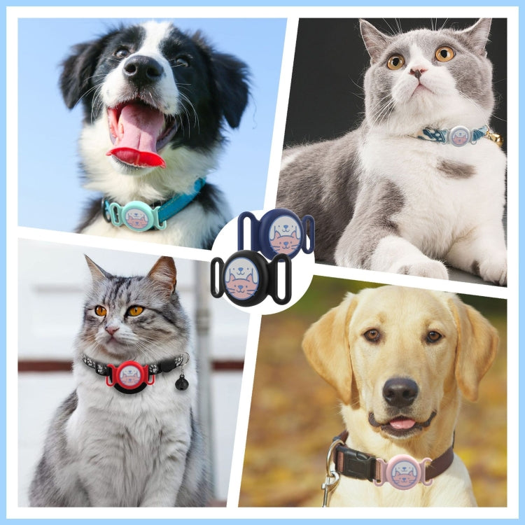 For AirTag Pet Collar Locator Silicone Life Waterproof Protective Case