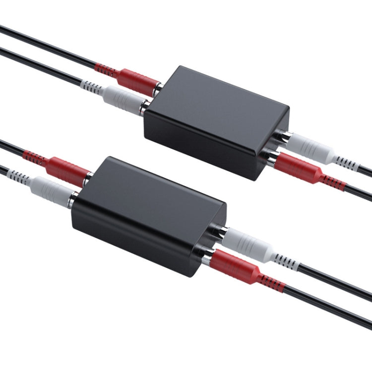 RCA Audio Ground Loop Isolator Anti-Interference Noise Reducer Eliminate Current Sound Bluetooth Receiver