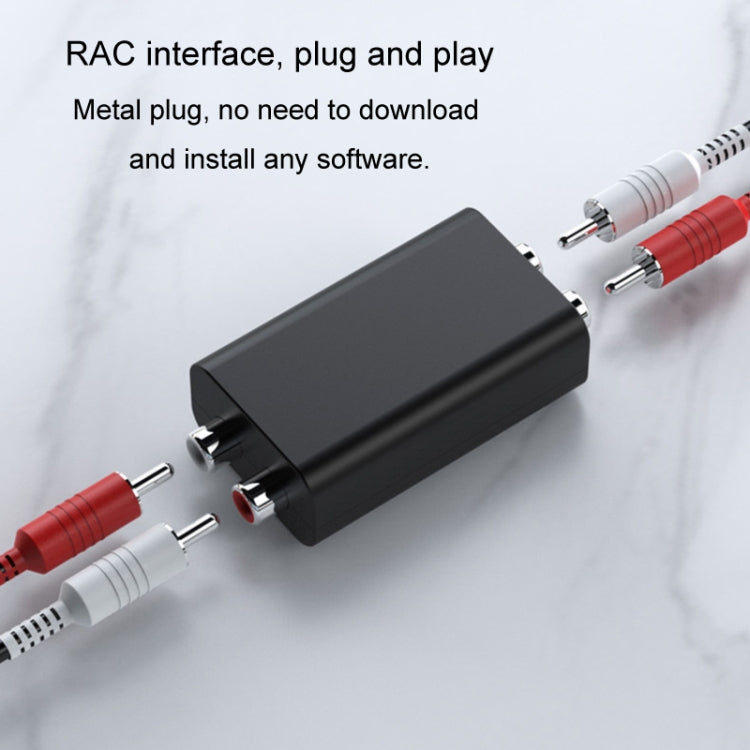 RCA Audio Ground Loop Isolator Anti-Interference Noise Reducer Eliminate Current Sound Bluetooth Receiver