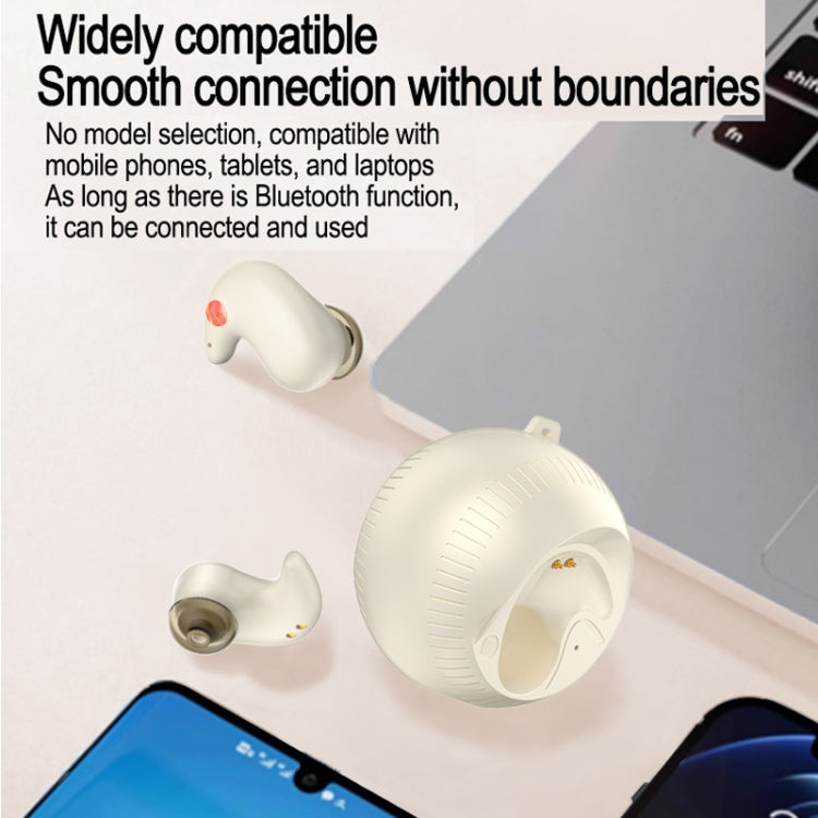 In-Ear Small Coconut Ball Stereo Bluetooth Earphones With Charging Compartment