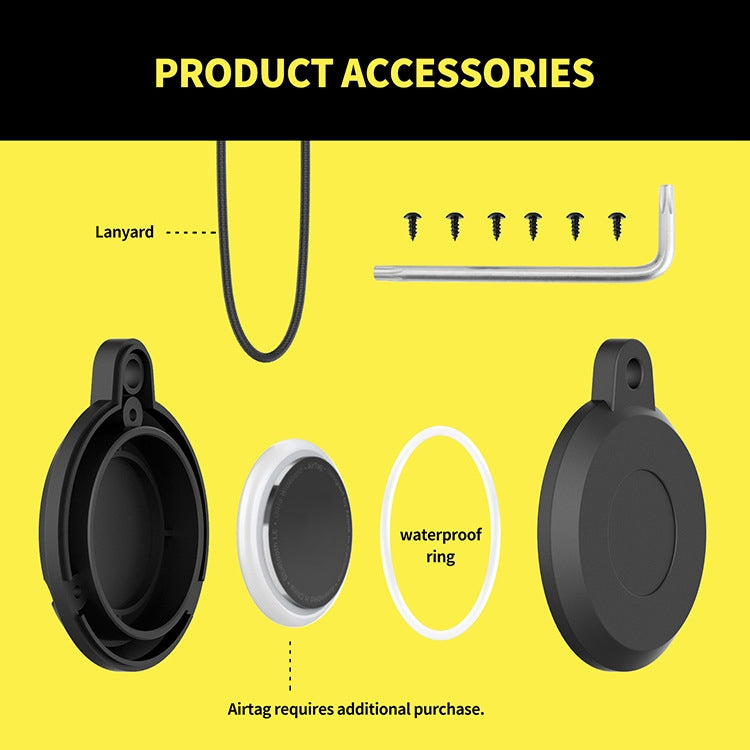 For Airtag Pet Plastic Waterproof Tracker Protective Case